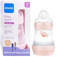 Biberon Easy Start anti-colique Mam 160ml Rose au Maroc - Baby And Mom