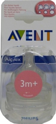 AVENT TETINE SILICONE DEBIT MOYEN 3m+ COMPATIBLE DODIE
