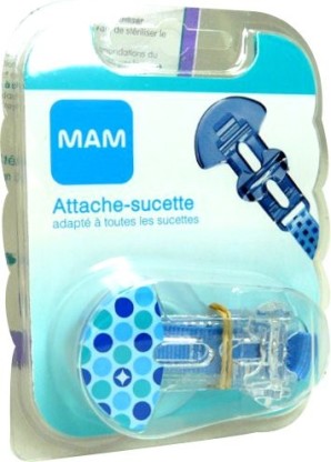 MAM ATTACHE-SUCETTE BLEU