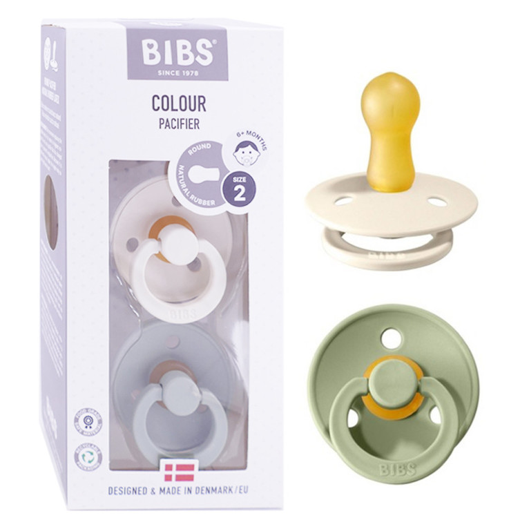 BIBS COLOUR PACIFIER SPECIAL EDITION LOT 2 SUCETTES TAILLE 1