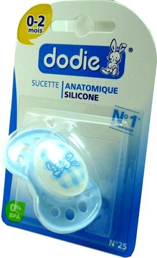 Sucette Anatomique 0-2 Mois Bleu Dodie