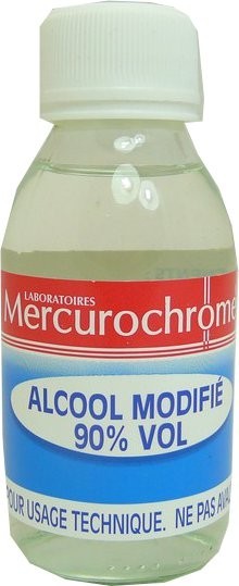 Alcool modifié 90° Mercurochrome - 100mL