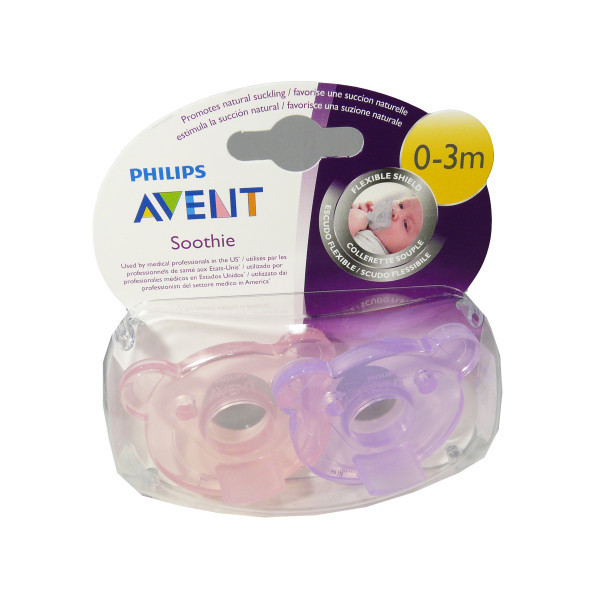 AVENT SOOTHIE 03 M 2 SUCETTES ORTHODONTIQUES