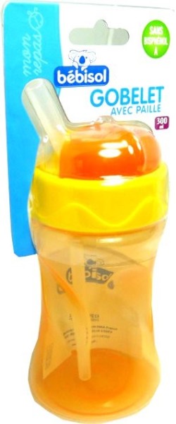 Estiloss Com Bebisol Gobelet Avec Paille 300 Ml Rose Bebe Puericulture Le Repas De Bebe