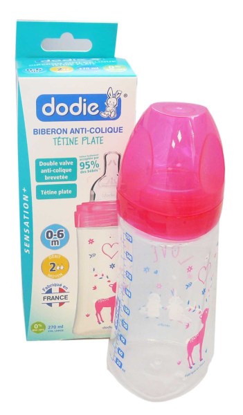 Dodie Biberon Sensation 0 6mois 270ml Debit 2 Fille Bebe Pharmashopdiscount Com