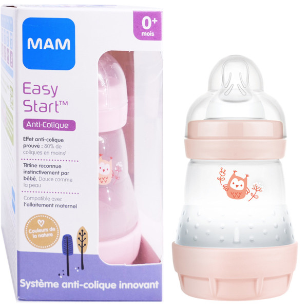 Mam Easy Start Biberon Anti Colique 0 Mois 160 Ml Fille Bebe Pharmashopdiscount Com