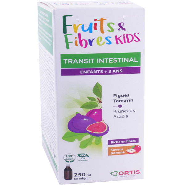 Ortis Transit Intestinal 250 Ml Fruits Fibres Kids Complements Alimentaires Pharmashopdiscount Com