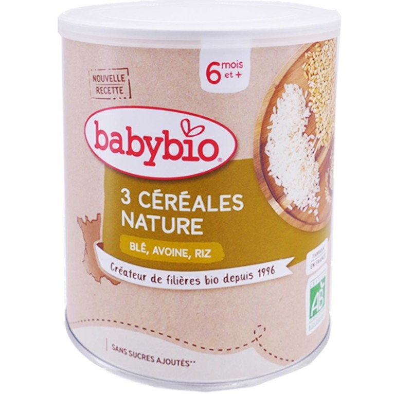 Céréales Bébé Verveine Fleur d'oranger Camomille Bio - Dès 6 mois - 220 g-  babybio - Natureo Shop