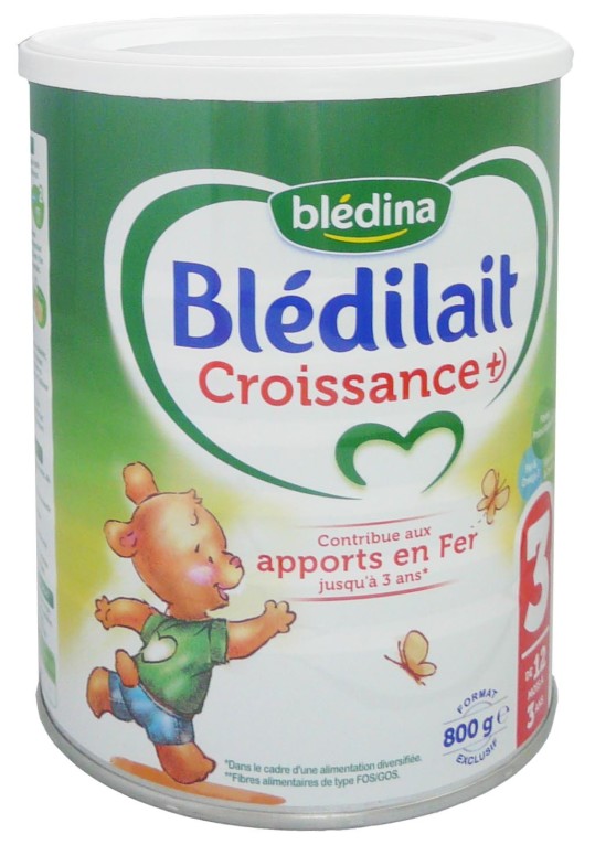 Blédina Blédilait Croissance de 1 à 3 ans, 6 x 1L 