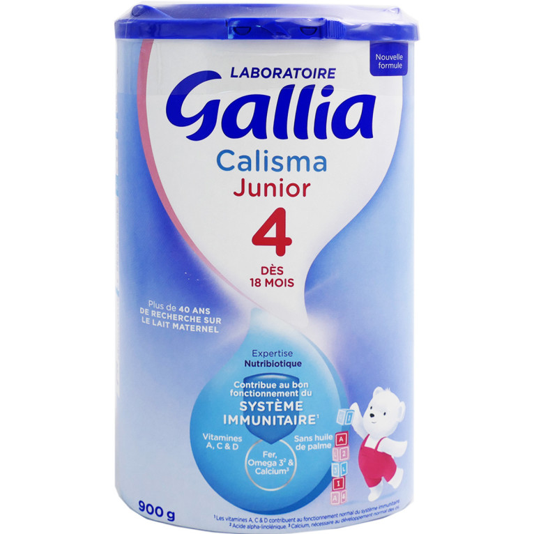 GALLIA LAIT CALISMA JUNIOR 4 DES 18 MOIS 900G