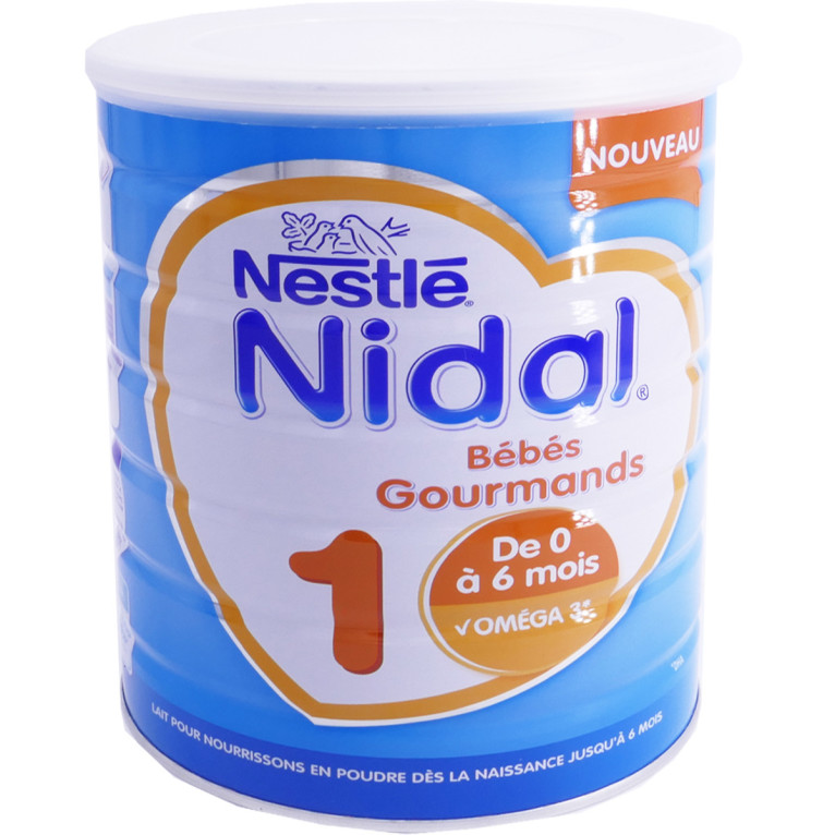 NESTLE Nidal 2 lait 2ème âge en poudre dès 6 mois 800g pas cher 