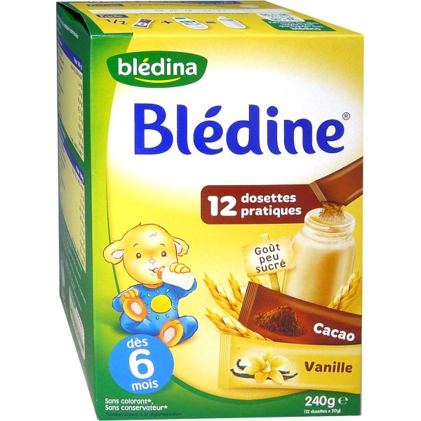 Bledina Bledine Vanille Et Cacao Des 6 Mois 12 Dosettes Bebe Pharmashopdiscount Com