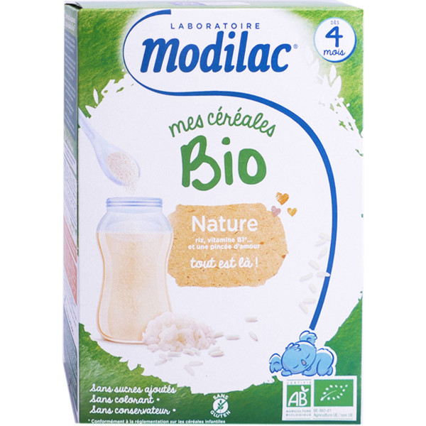 Modilac Mes Cereales Bio Nature 4 Mois 250g Bebe Pharmashopdiscount Com