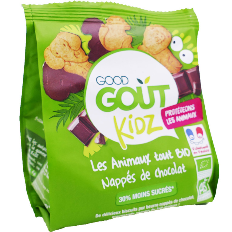 Biscuits Animaux Bio Pur Beurre nappés Chocolat - Enfants dès 3