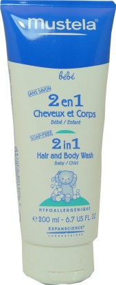 MUSTELA 2 EN 1 CHEVEUX ET CORPS GEL NETTOYANT 200 ML
