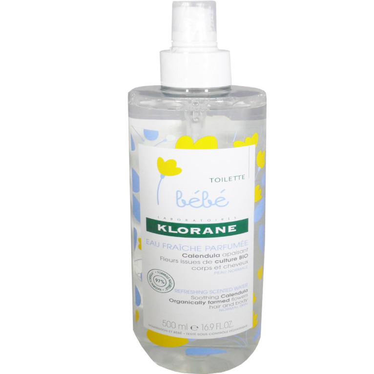 Klorane Baby Water Calendula 500ml - Soothing Refreshing Spray P