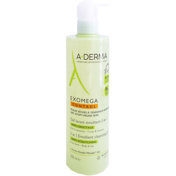 Aderma Exomega Control Gel Lavant Emollient 500 Ml Beaute Pharmashopdiscount Com