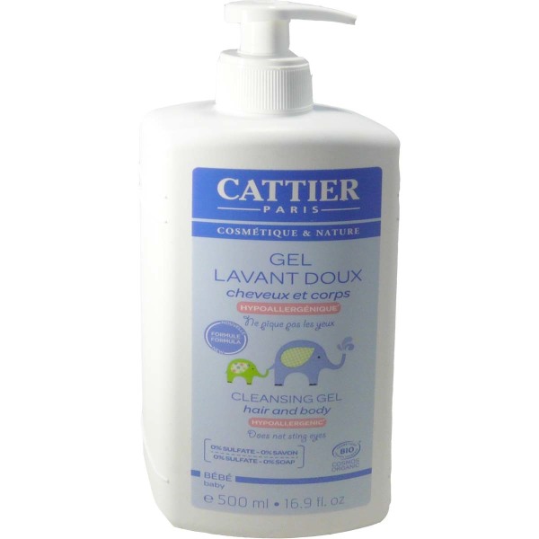 Cattier Gel Lavant Doux Cheveux Et Corps 500ml Beaute Pharmashopdiscount Com