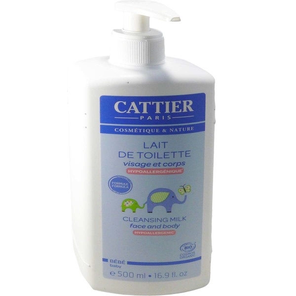 Cattier Lait De Toilette Hypoallergenique Pour Bebe 500ml