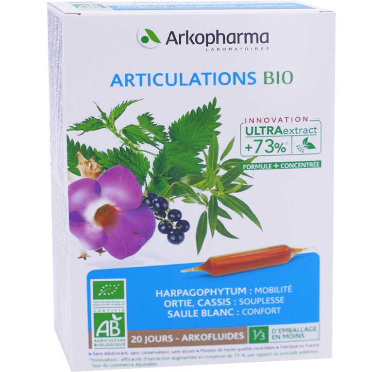 ARKOPHARMA ARTICULATIONS BIO 20 AMPOULES DE 10 ML