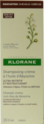 KLORANE SHAMPOOING CREME ULTRA NUTRITIF RESTRUCTURANT HUILE D'ABYSSINIE 200ML