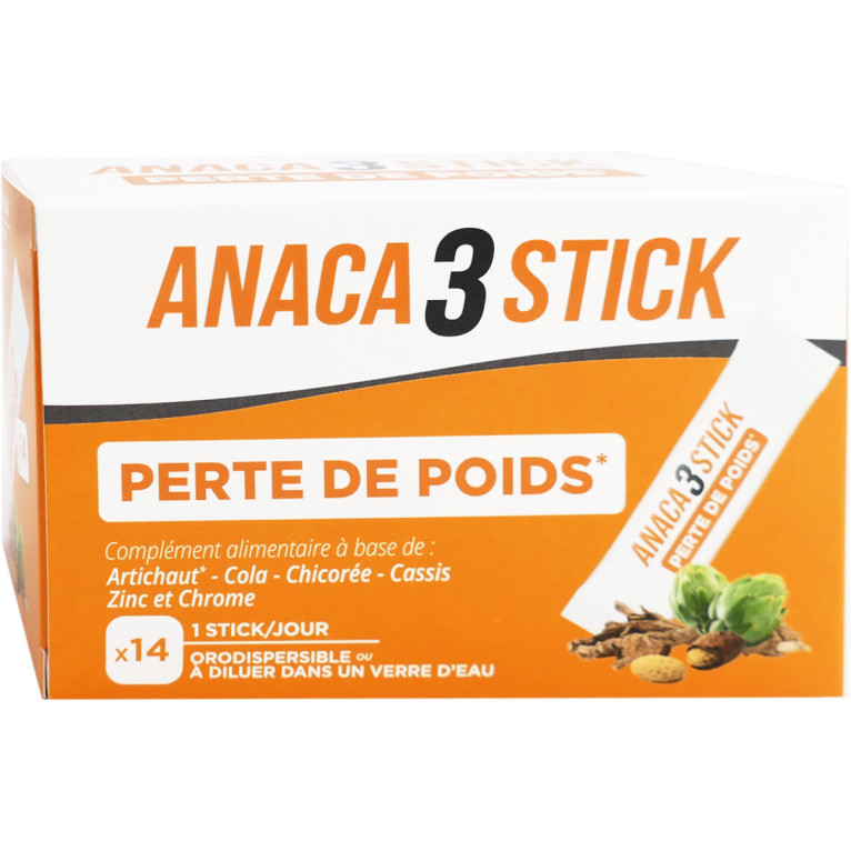 ANACA 3 STICK PERTE DE POIDS 14 STICKS