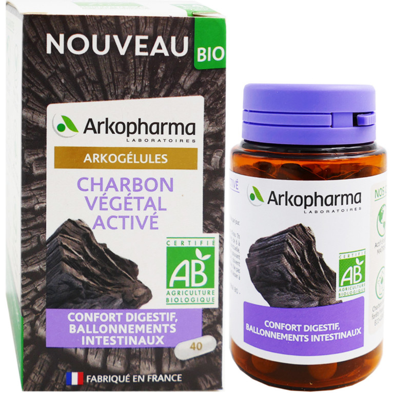ARKOGELULES CHARBON VEGETAL BOITE DE 45 - Pharmacie Clémenceau