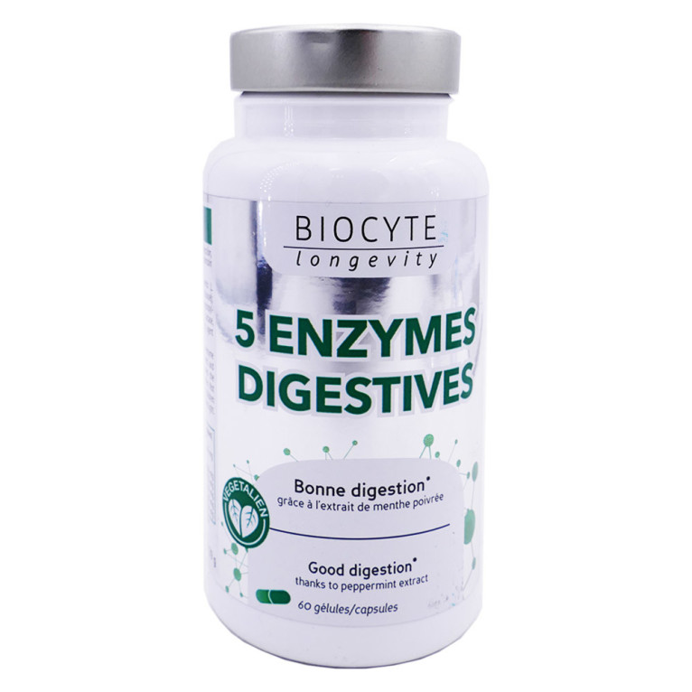 BIOCYTE 5 ENZYMES DIGESTIVES 60 GELULES