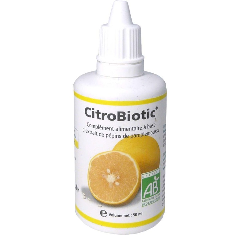Extrait de pépins de Pamplemousse 50ml Citrobiotic bioflavonoides