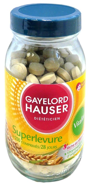 GAYELORD HAUSER SUPERLEVURE VITALITE 250 COMPRIMES