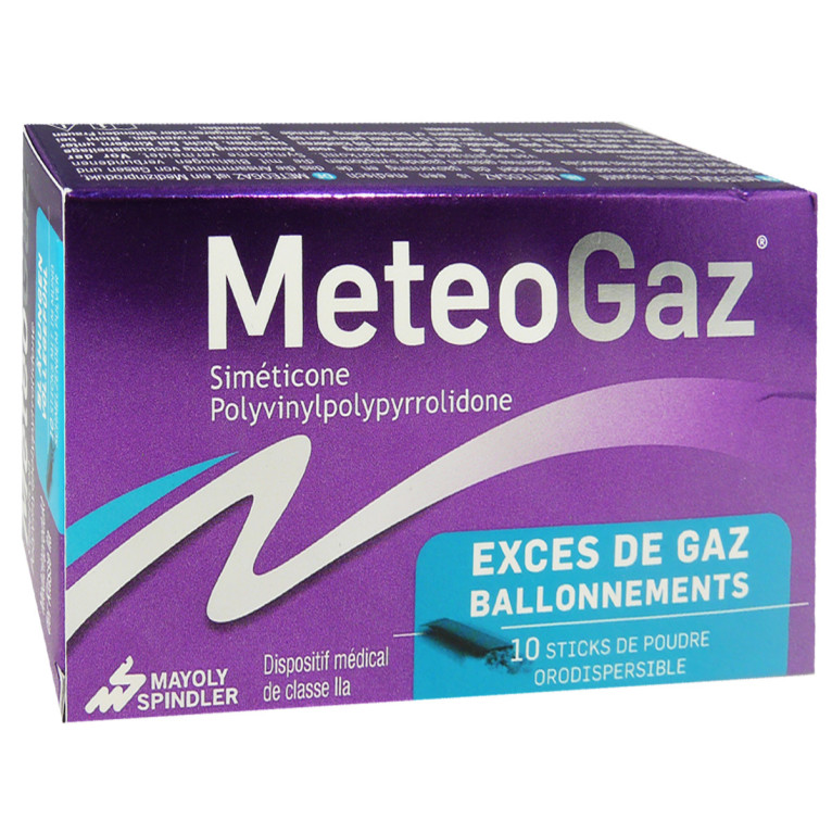 METEOGAZ ANTI-BALLONNEMENTS 10 STICKS EN POUDRE