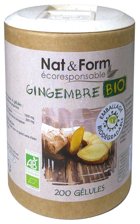 Gingembre Bio en Gélules Végétales - Confort digestif - Nat & Form