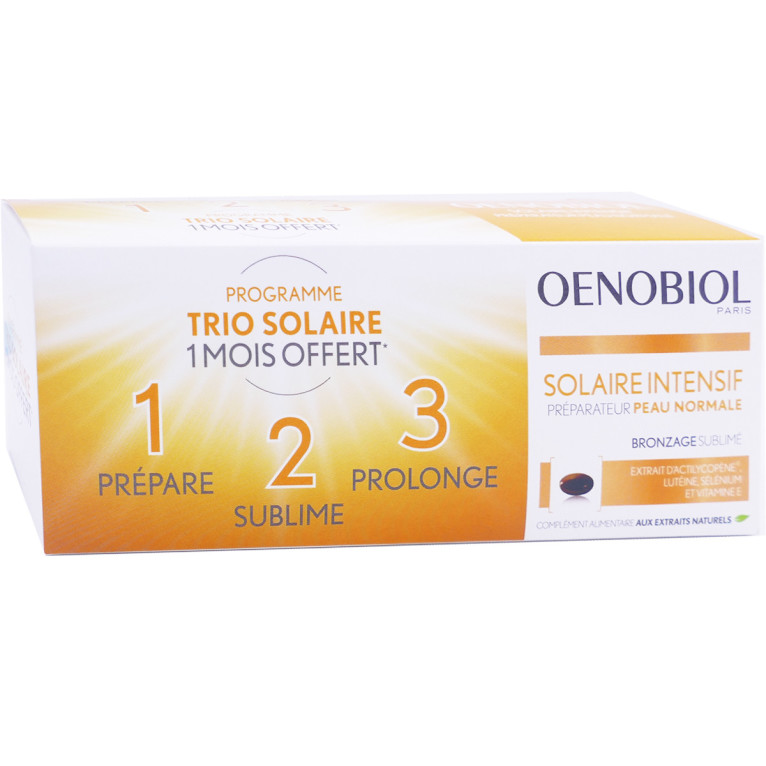 Oenobiol Solaire Intensif 90 Capsules Peau Normal