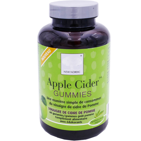 NEW NORDIC APPLE CIDER 60 GUMMIES Bio & plantes