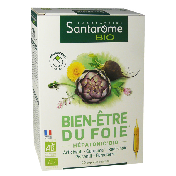 SANTAROME BIO DU FOIE 20 AMPOULES 10 ml Compléments