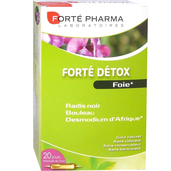 FORTE PHARMA DETOX FOIE 20 AMPOULES DE 10ML Compléments alimentaires