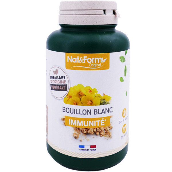 NAT & FORM BOUILLON BLANC 200 GÉLULES Bio & plantes