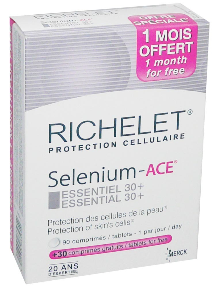 Merck richelet seleniumace optimum50+ 90 comprimes