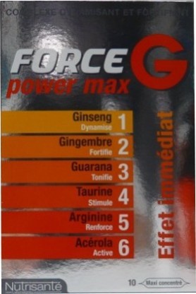 FORCE G POWER MAX 10 AMPOULES