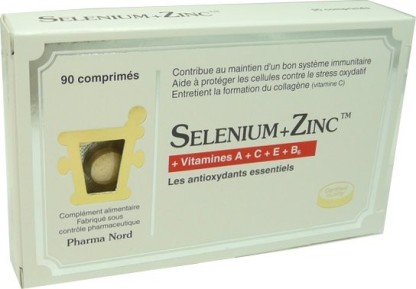 PHARMA NORD SELENIUM + ZINC ANTIOXIDANTS ESSENTIELS 90 COMPRIMES