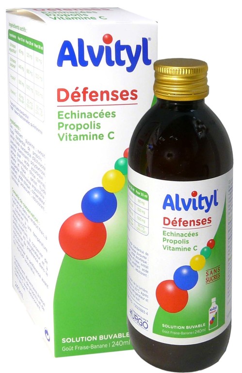Sirop Alvityl Défenses Immunitaires Urgo, flacon de 240 ml