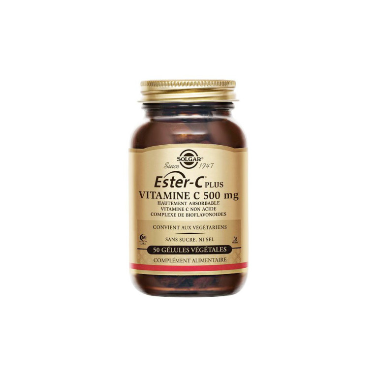 SOLGAR ESTER C VITAMINE C 500MG 50 GELULES