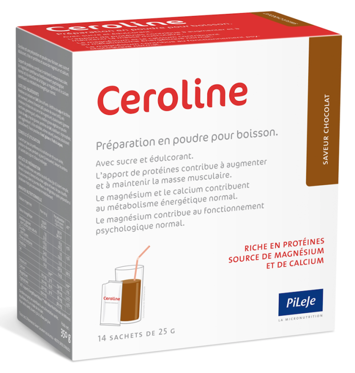 PILEJE CEROLINE ENCAS HYPOCALORIQUE GOUT CHOCOLAT 14 SACHETS