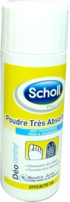 SCHOLL POUDRE TRES ABSORBANTE 24H 75G