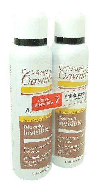 Rogé Cavaillès Deo-Care Roll-On Set – 2x50 Ml, Gegen Weiße & Gelbe Flecken, Mit Vitamin E Für Sensible Haut