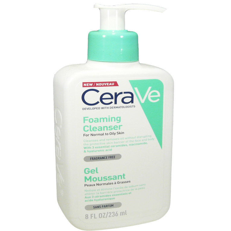 CERAVE GEL MOUSSANT 236 ML PEAUX NORMALES A GRASSES