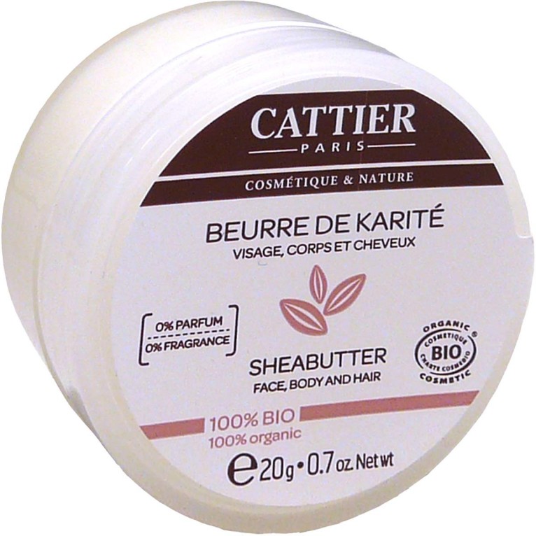 CATTIER BEURRE DE KARITE BIO SANS PARFUM 20G