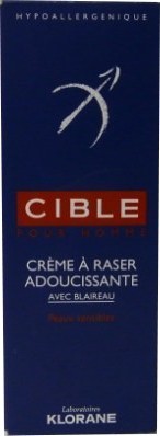 CIBLE HOMME CREME A RASER ADOUCISSANTE AVEC BLAIREAU