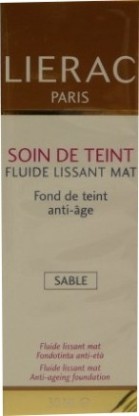 LIERAC SOIN DE TEINT FLUIDE LISSANT MAT ANTI AGE SABLE