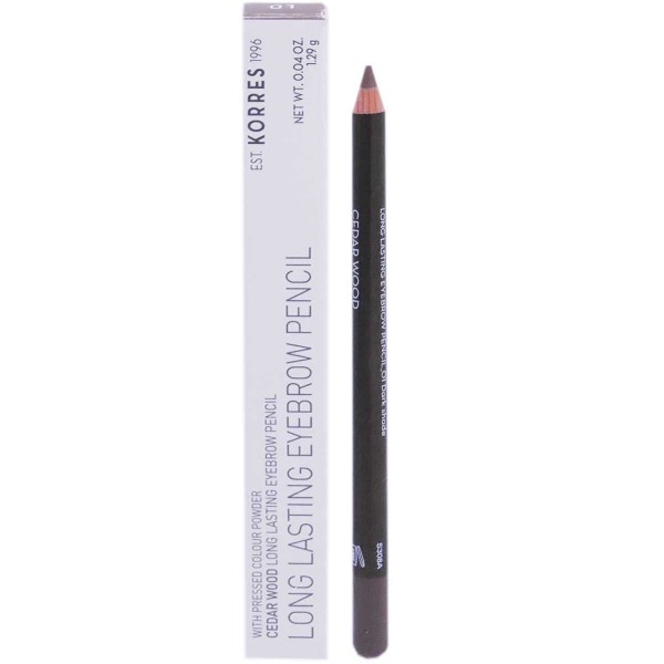 KORRES LONG LASTING EYEBROW PENCIL 01 1.29G Beauté